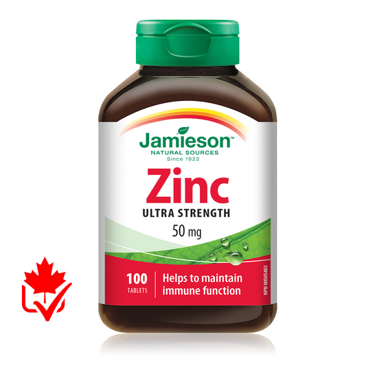 Jamieson Zinc 50mg 100 Count