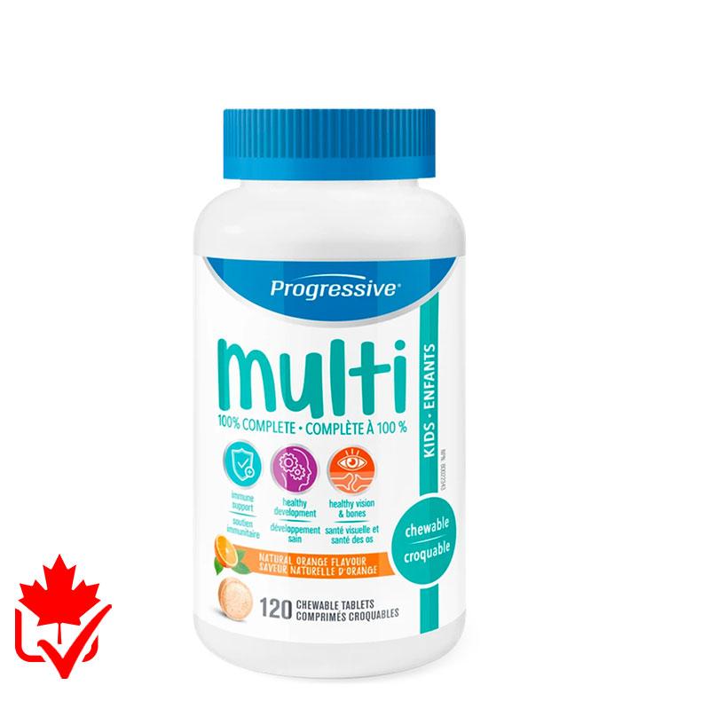 Progressive Kids Chewable Multi Vitamin 120 Tabs